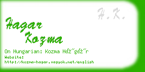 hagar kozma business card